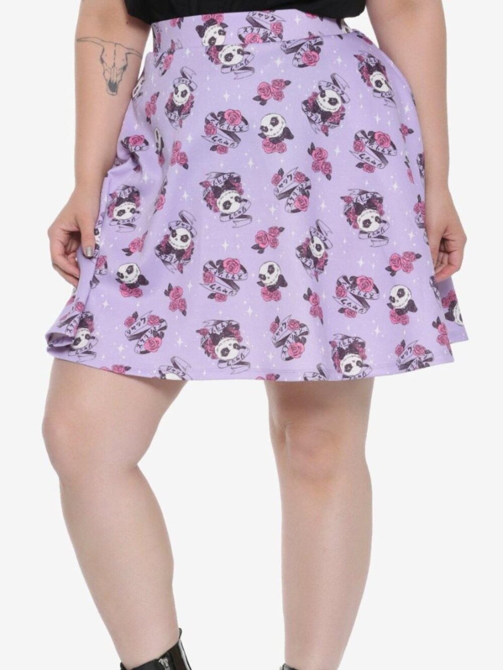 Disney Nightmare Before Christmas Skater Skirt | Jack Skellington Lavender Skirt
